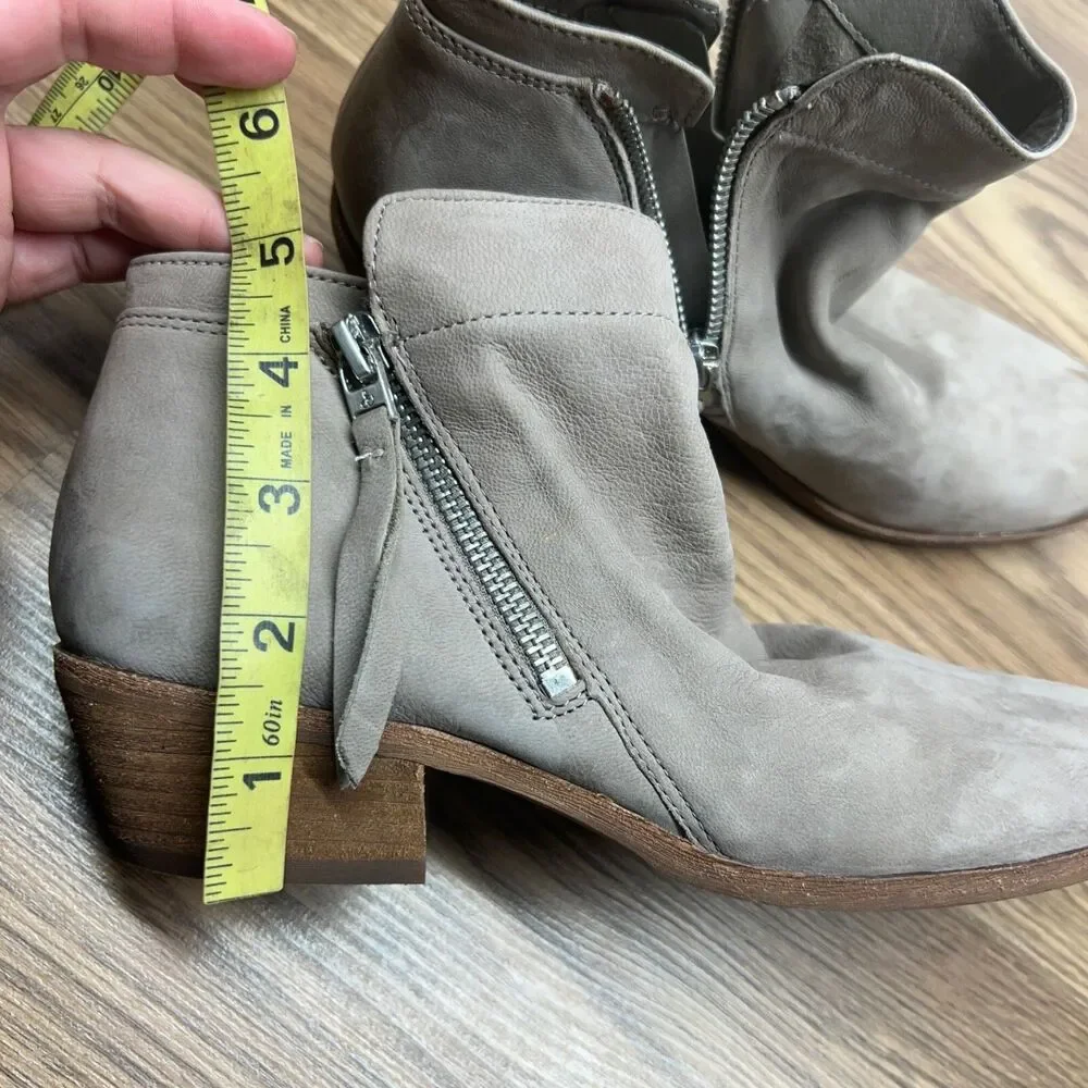 Sam Edelman Womens Packer Boot Size 8 Tan Leather Low Block Heel Bootie‎